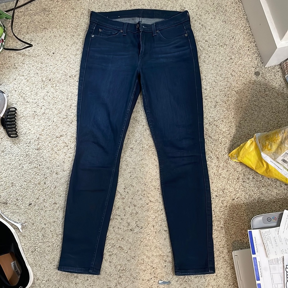 7 for all mankind skinny jeans dark wash